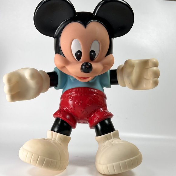 Vtg Disney Baby Mickey Mouse Toy Figure Floating Tub Pool Plastic - Picture 5 of 11